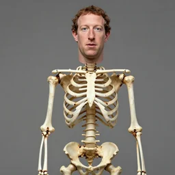 mark zuckerberg with skeleton body