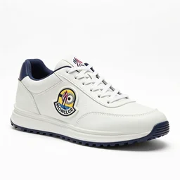 hyperrealistic and heavy detailed product photo moncler shoe of minions, in front of a white backdrop, the whole shoe is in the picture, leica sl 2 5 0 mm, vivid color, high quality, high textured, real - life