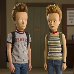live action movie still of beavis and butthead