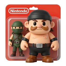 nintendo, butcher billy, ninja, stop motion, vinyl action figure, vector