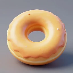 a realistic donut, blender, digital art, 4 k