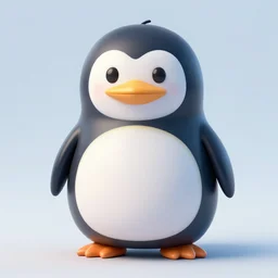 fat penguin unity asset, high quality, 3D model,stylized, toon shaders