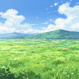 a landscape in the style of re : zero