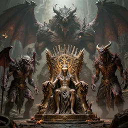 eyeless watcher, sigil of the empty throne, taunting arbormage, zombie ogre, erebos's titan, loxodon lifechanter, pitchburn devils, giant lumbering cave dragon, by antoine wiertz and noah bradley, visually stunning, cinematic, ultra realistic, hyper realism, 1 2 k, epic, octane render, unreal engine, vfx, maya