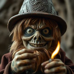 frodo baggins as hellish abomination, still - life, lomo, depth of field, f / 2. 8, happy