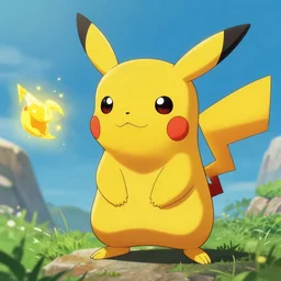 detailed!!! very close detailed image of pikachu by greg rutkowski