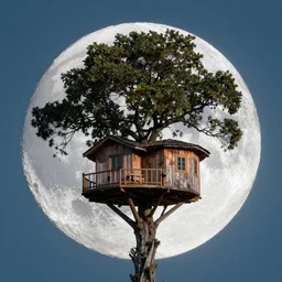 treehouse in the moon