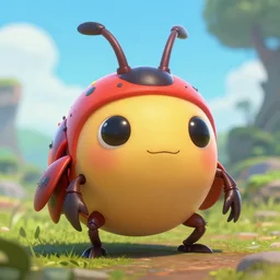 highly detailed portrait of cute bug, unreal engine, fantasy art by greg rutkowski, loish, rhads, ferdinand knab, makoto shinkai and lois van baarle, ilya kuvshinov, rossdraws, tom bagshaw, alphonse mucha, global illumination, radiant light, detailed and intricate environment