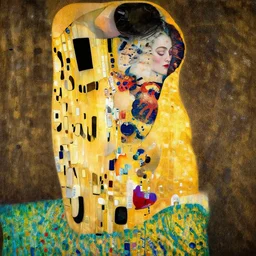 a portrait of female asa Butterfield, by gustav klimt