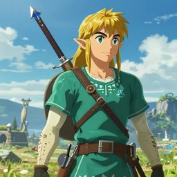 breath of the wild anime, high quality, high detail