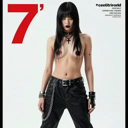 poison band inspired fashion. centerfold fashion magazine. 7 0's. hole body picture