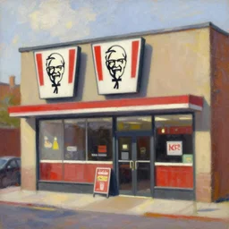 exterior of a kfc, stanhope forbes, impressionist painting