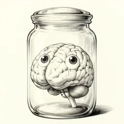 brain in a jar in anime art render, digital ink, sketch, drawing by studio ghibli, greg rutkowski, wlop, artstation, very detailed eyes, highly detailed, digital art, very coherent