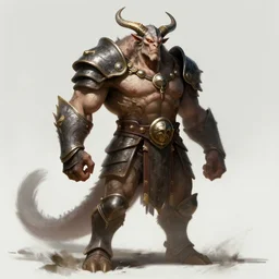 minotaur in ancient armor, muscular body, beksinski, wayne barlowe, adrian smith fantasy art, ruan jia, trending on artstation