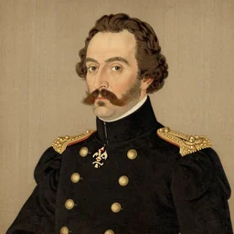 brazilian emperor dom pedro ii painted in japanese style
