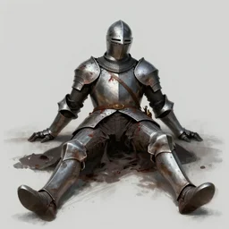 aesthetic digital illustration of a fallen knight, by anne stokes | dirty and bloody, character concept, concept art, unreal engine, finalrender, centered, deviantart, artgerm
