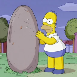 CCTV photo of homer simpson blowing up the Georgia Guidestones