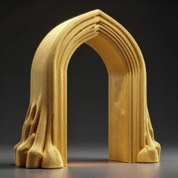 knitting gold arch gate architecture by giger alien artstation
