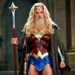 Albus Dumbledore as Wonder Woman