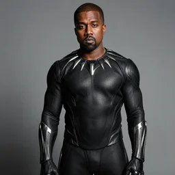 Kanye West as the Black Panther