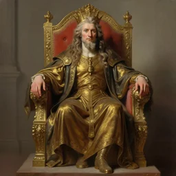 the dream lord on his throne, digital painting, detailed, highly detailed, smooth, sharp focus, illustration by hubert robert, hugh ferriss