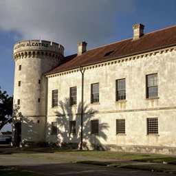 alcatraz prison by thomas kincade