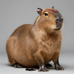 beautiful humanized capybara - girl in full growth, studio shooting style, professional photographer, many details, super realistic, high quality, 8 k