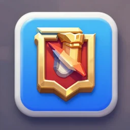 app icon for a new supercell game like brawl stars, clash royale, clash of clans