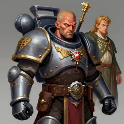 pixel art of warhammer, lord of the rings, sweaty, highly detailed, artstation, concept art, smooth, unreal engine 5, 8 k, art by artgerm and greg rutkowski and alphonse mucha