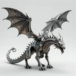 metallic alien space dragon by dan seagrave art