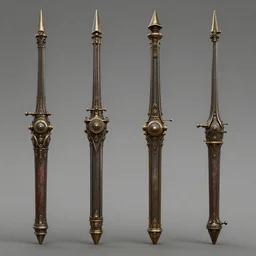 steampunk style weapons, concept art, octane render, trending on dishonored 2