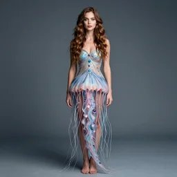 a woman wearing a jellyfish dress by anny leibovitz, greg rutkowski, paolo roversi