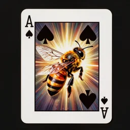 king of bees poker card