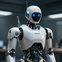 disguised as a robot, deep depth field, masterpiece, cinematic composition, hyper - detailed, hd, hdr