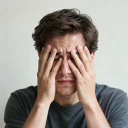a man with a look of extreme despair on his face, kodak portra