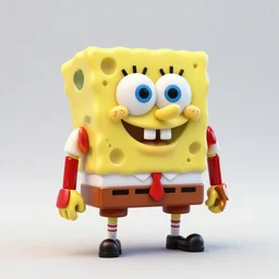complex 3 d render of a porcelain spongebob. red gold and black, dragon cyborg, 1 5 0 mm, beautiful natural soft light, rim light, gold fractal details, fine lace, mandelbot fractal, anatomical, glass, facial muscles, elegant, ultra detailed, metallic armor, octane render