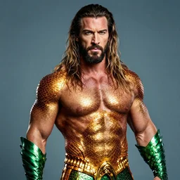 portrait of roman reigns as aquaman