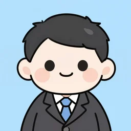 cute avatar of a sympathic businessman, comic style, 2 d avata