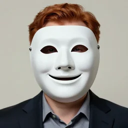 a cinematic portrait of the happy mask salesman, half - moon eyes, ginger, art by lois van baarle and loish and rossdraws and sam yang and samdoesarts and artgerm and saruei and disney, digital art, highly detailed, intricate, sharp focus, trending on artstation hq, deviantart, unreal engine 5, 4 k uhd image