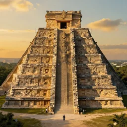 symmetry!! people worshipping the mayan gods, surreal landscape, golden hour, very detailed, perfect composition, perfect lighting, 4 k, trending on artstation, greg rutkowski, derek zabrocki, artgerm, chuck close, ruan jia