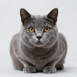 realistic high quality photo of a cute dark grey cat and light grey cat holding a sign with text that reads : c h a d,