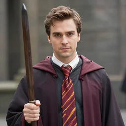 a photorealistic male wearing wizard outfit, sharp focus