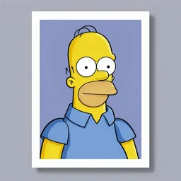 homer simpson yearbook photo