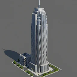 Skyscraper rendered in SOFTIMAGE Creative Environment, VHS