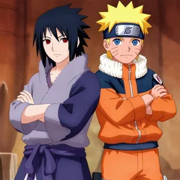 fusion of sasuke and naruto, anime, 4 k