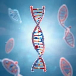 medical illustration of DNA,
