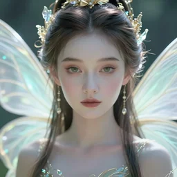 beautiful whimsical fairy, trending on cgsociety, intricate, closeup!!, upper body, front view!!, detailed face, luminous volumetric lighting, 4 k, artstation contest winner, illustrated by greg rutkowski, rajmund kanelba, foggy atmosphere, god rays, portrait!!, tarot card, d & d, octane, unreal engine 5!!, original character