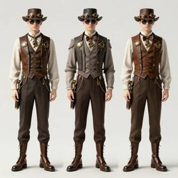 ( ( ( ( ( 1 9 5 0 s steampunk fashion cover art. fashion reference sheet. muted colors. ) ) ) ) ) by jean - baptiste monge!!!!!!!!!!!!!!!!!!!!!!!!!!!