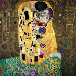 Memento Mori by Karol Bak, Jean Deville, Gustav Klimt, and Vincent Van Gogh, beautiful visionary mystical portrait, otherworldly, fractal structures, ornate gilded medieval icon, third eye, spirals, ornate Neo-Gothic architecture