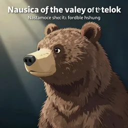 nausica of the valley of the wind style, grumble bear, profile avatar
